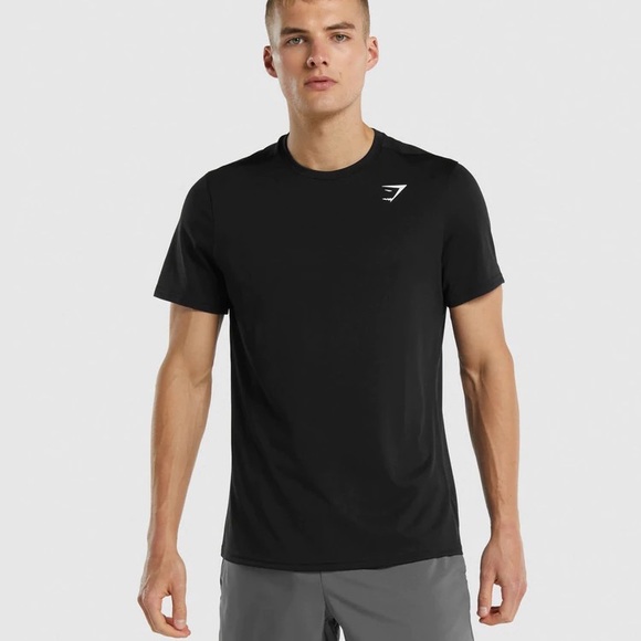 Gymshark Other - NEW GYMSHARK MEN’S ARRIVAL REGULAR FIT T-SHIRT - MEDIUM - BLACK - W/ TAGS - GYM